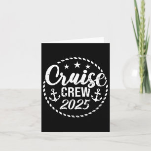 Cruise Crew 2025 Anchor Sailing Vacation Trip Grou Card