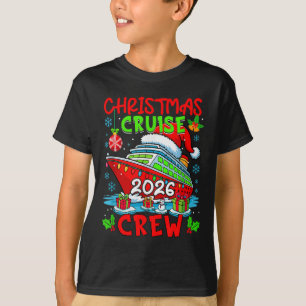 Cruise Crew 2026 Christmas Santa Cruise Ship Color T-Shirt