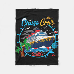 Cruise crew cruising 2026 hawaii summer vacation fleece blanket