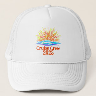 Cruise Crew Sun and Waves Trucker Hat