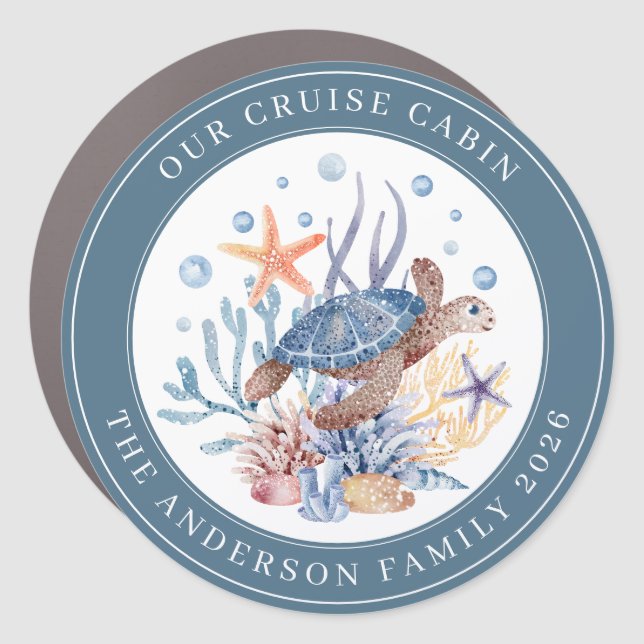 Cruise Decor Door Personalized Magnet (Front)