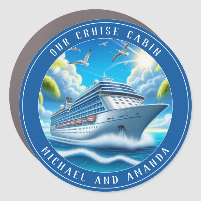 Cruise Decor Door Personalized Magnet (Front)