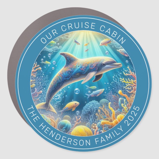 Cruise Decor Door Personalized Magnet (Front)