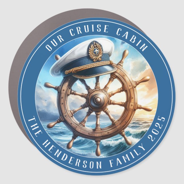 Cruise Decor Door Personalized Magnet (Front)