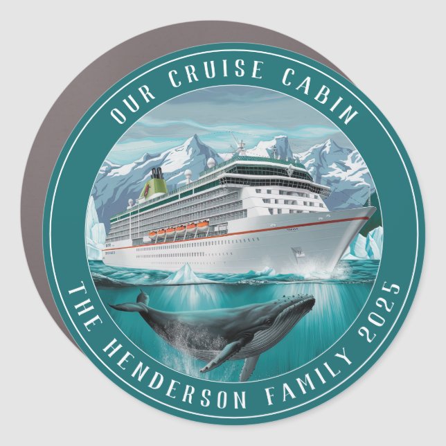 Cruise Decor Door Personalized Magnet (Front)
