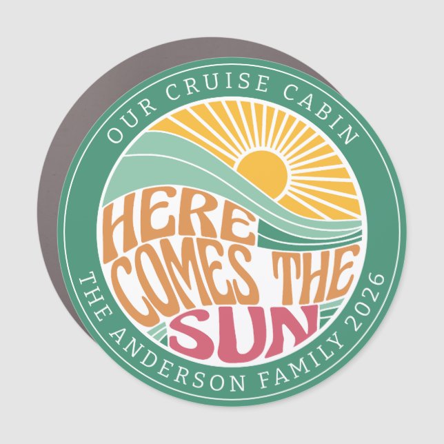 Cruise Decor Door Personalized Magnet (Front)