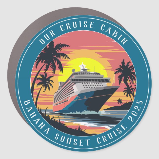 Cruise Decor Door Personalized Magnet (Front)