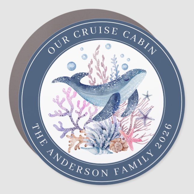 Cruise Decor Door Personalized Magnet (Front)