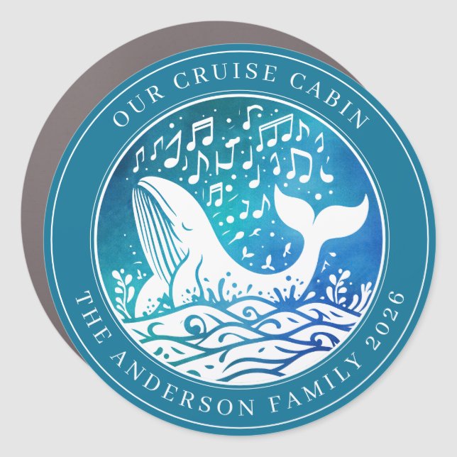 Cruise Decor Door Personalized Magnet (Front)