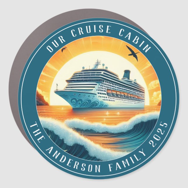 Cruise Decor Door Personalized Magnet (Front)