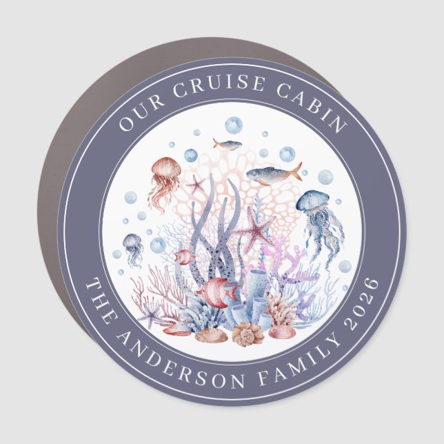 Cruise Decor Door Personalized Magnet (Front)