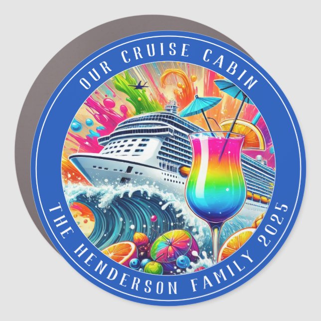 Cruise Decor Door Personalized Magnet (Front)