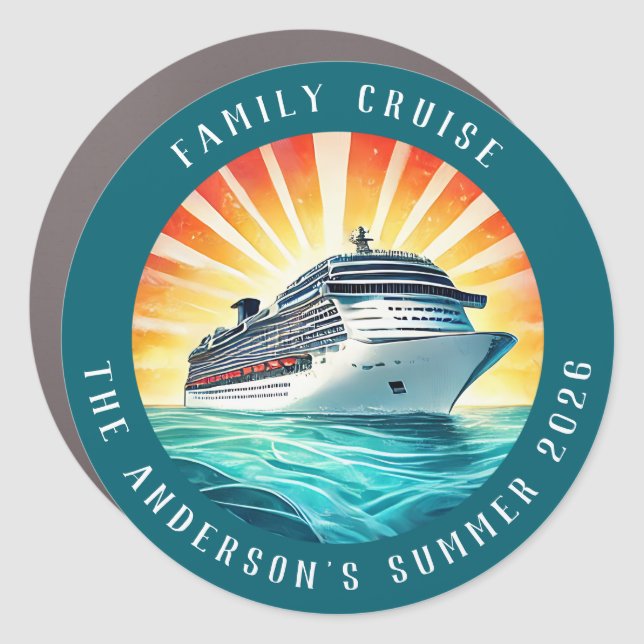 Cruise Decor Door Personalized Magnet (Front)