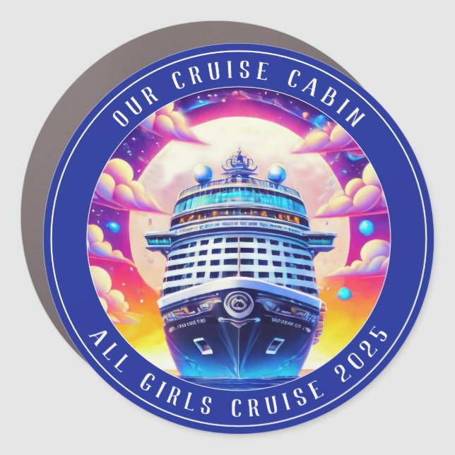 Cruise Decor Door Personalized Magnet (Front)