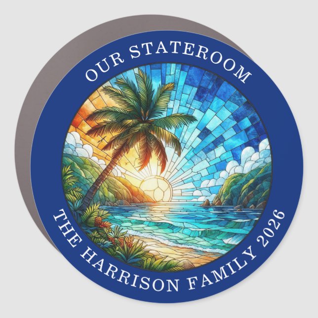Cruise Decor Door Personalized Magnet (Front)