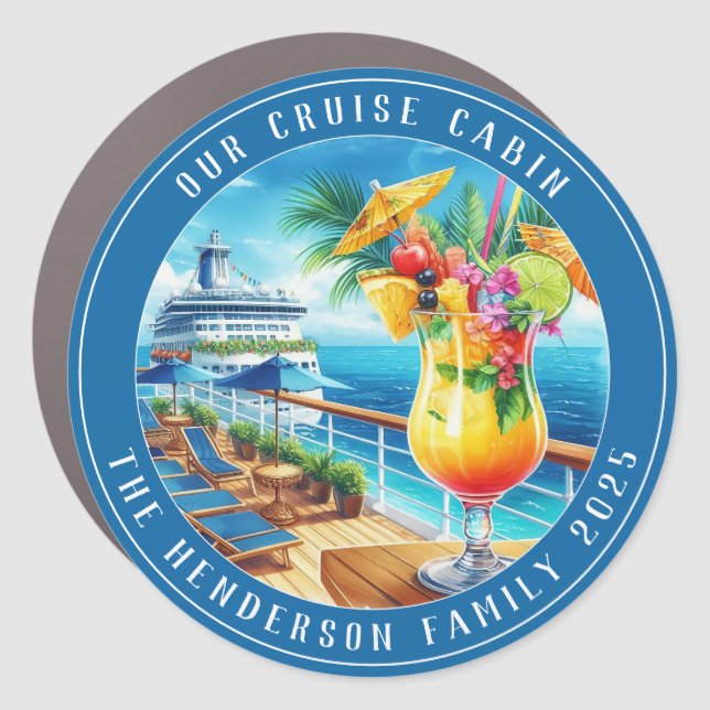 Cruise Decor Door Personalized Magnet (Front)