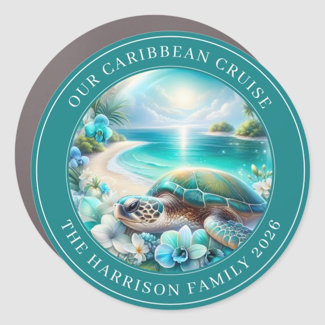 Cruise Decor Door Personalized Magnet (Front)