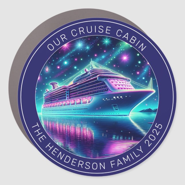 Cruise Decor Door Personalized Magnet (Front)