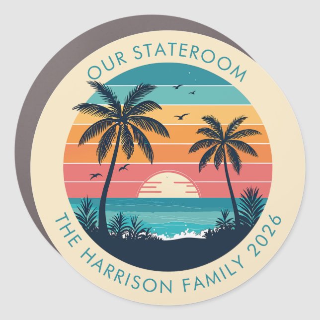 Cruise Decor Door Personalized Magnet (Front)