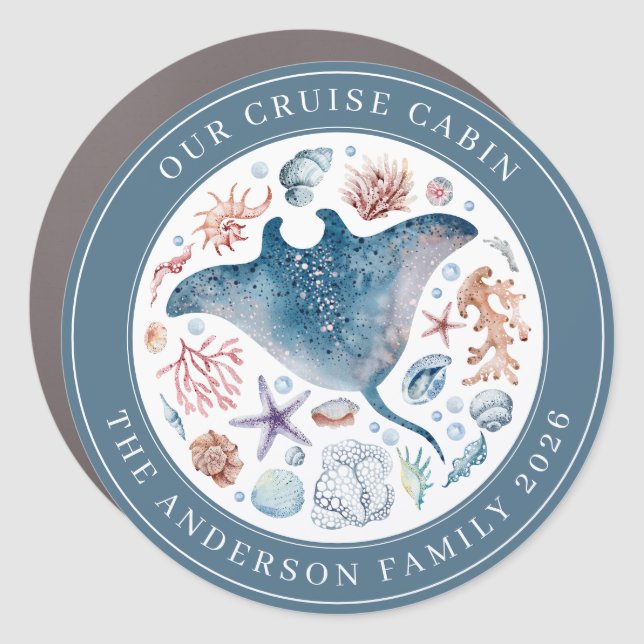 Cruise Decor Door Personalized Magnet (Front)
