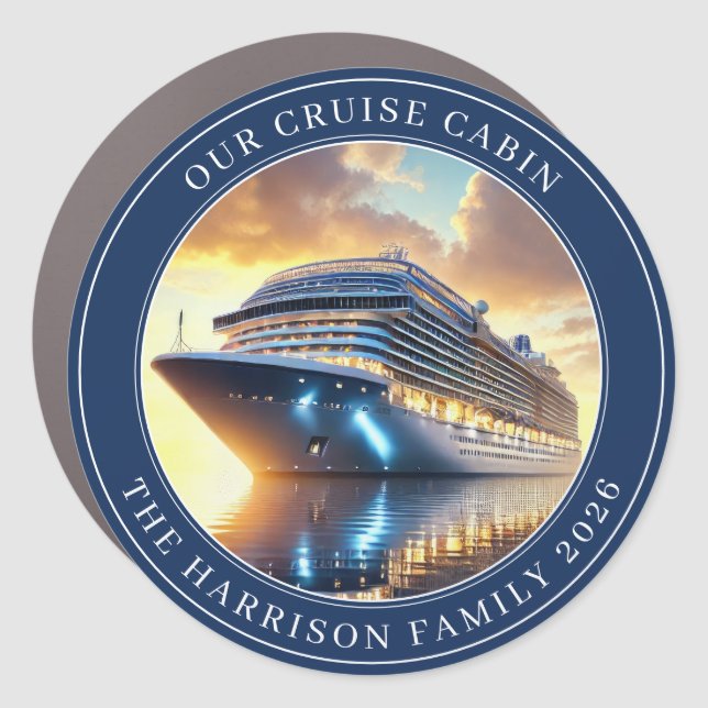 Cruise Decor Door Personalized Magnet (Front)