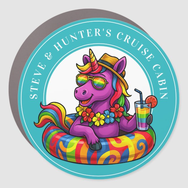 Cruise Decor Door Personalized Magnet (Front)