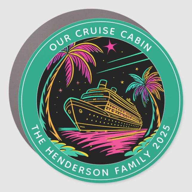 Cruise Decor Door Personalized Magnet (Front)