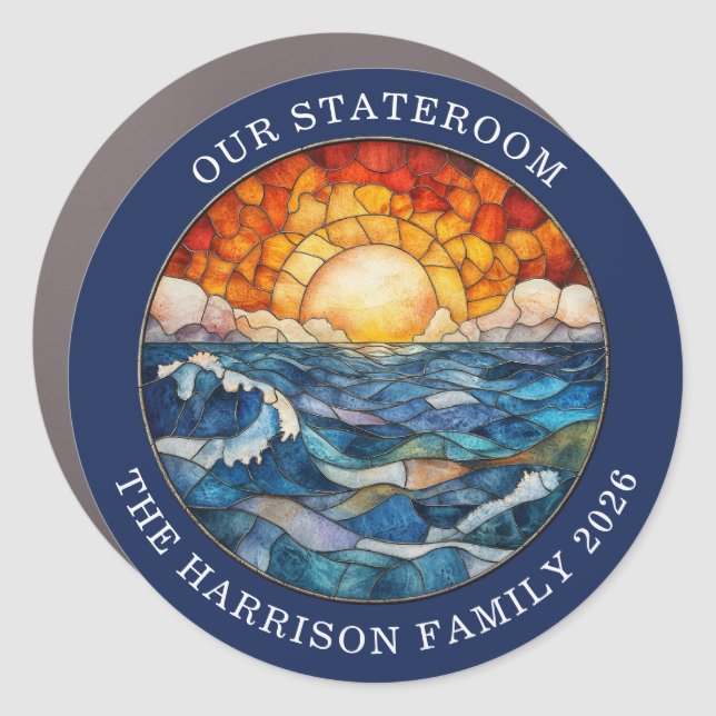 Cruise Decor Door Personalized Magnet (Front)