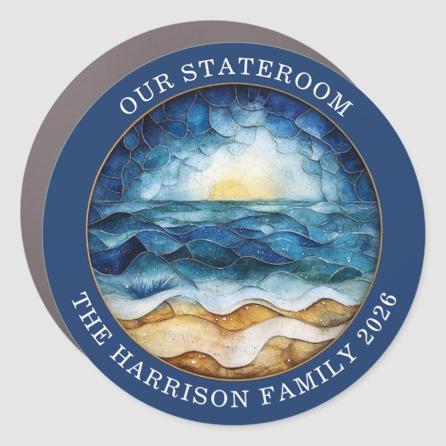 Cruise Decor Door Personalized Magnet (Front)
