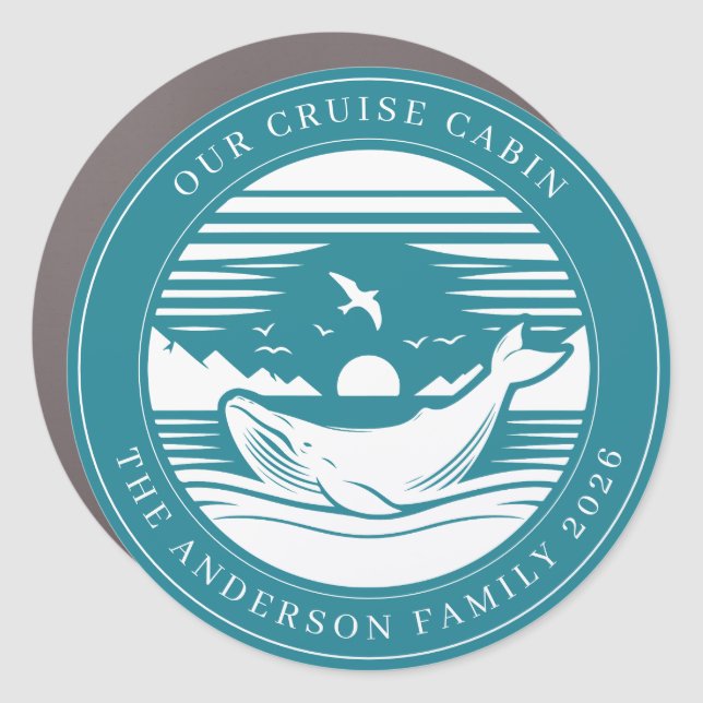 Cruise Decor Door Personalized Magnet (Front)