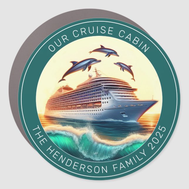 Cruise Decor Door Personalized Magnet (Front)