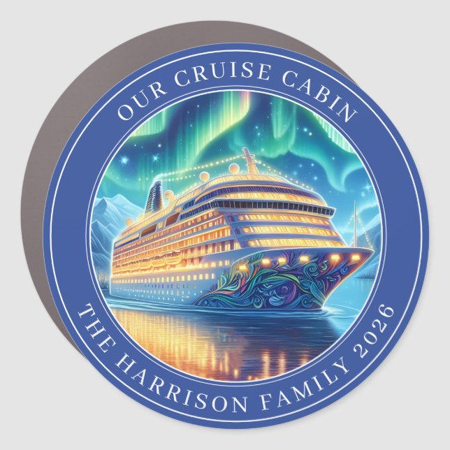 Cruise Decor Door Personalized Magnet (Front)