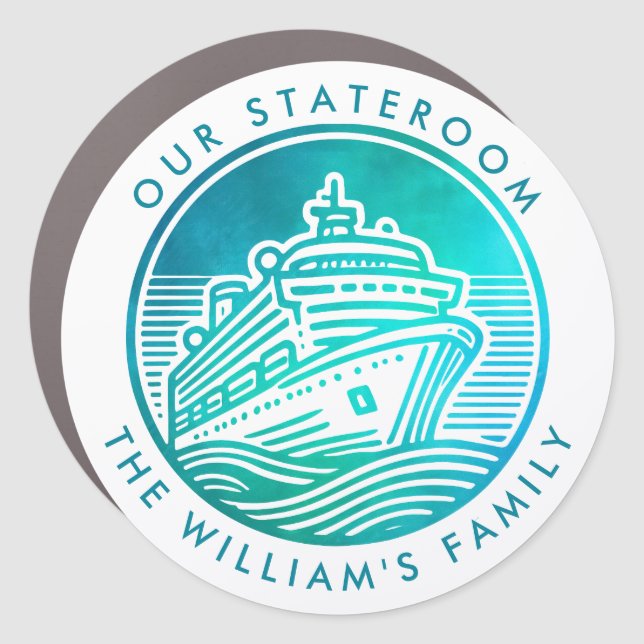 Cruise Decor Door Personalized Magnet (Front)