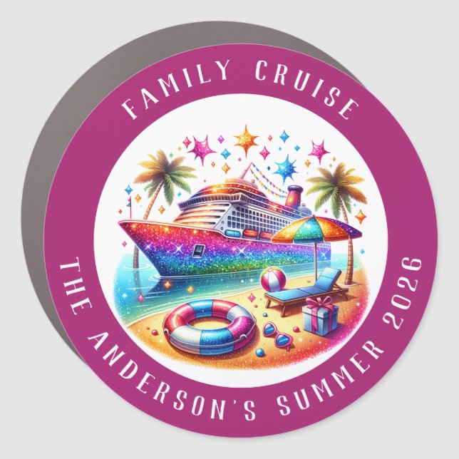 Cruise Decor Door Personalized Magnet (Front)