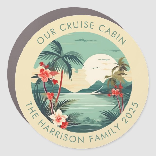 Cruise Decor Door Personalized Magnet (Front)
