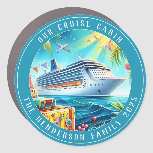 Cruise Decor Door Personalized Magnet (Front)