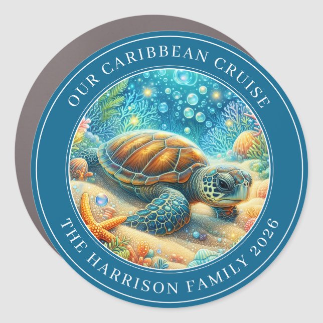 Cruise Decor Door Personalized Magnet (Front)