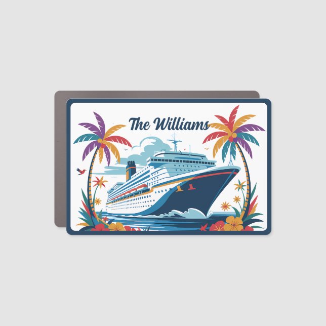 Cruise Decor Door Personalized Magnet (Front)