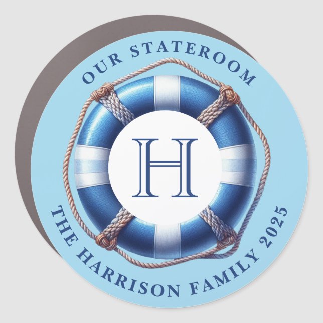 Cruise Decor Door Personalized Magnet (Front)
