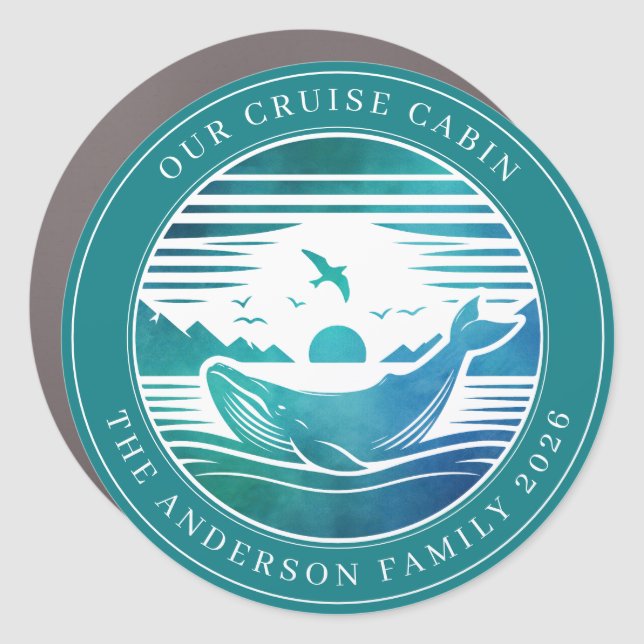 Cruise Decor Door Personalized Magnet (Front)