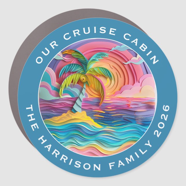Cruise Decor Door Personalized Magnet (Front)