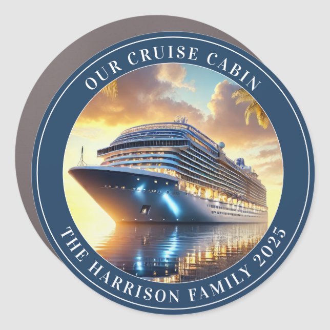 Cruise Decor Door Personalized Magnet (Front)