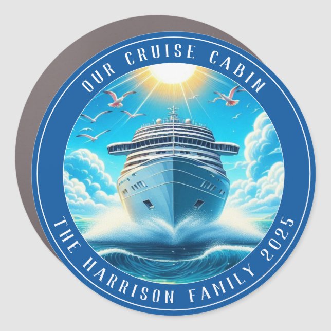 Cruise Decor Door Personalized Magnet (Front)