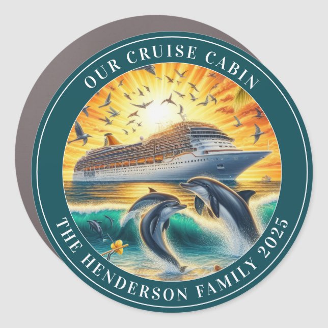 Cruise Decor Door Personalized Magnet (Front)