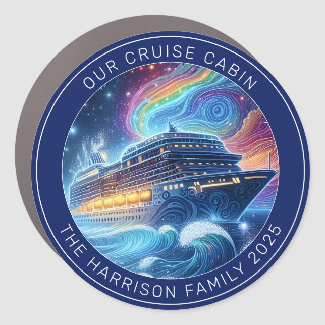 Cruise Decor Door Personalized Magnet (Front)