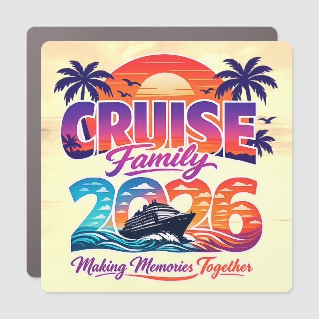 Cruise Decor Door Personalized Magnet (Front)