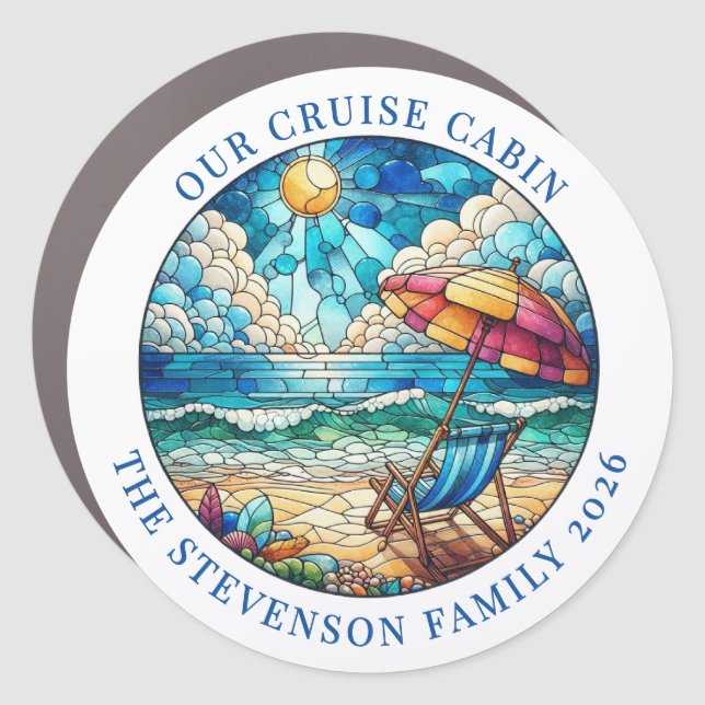 Cruise Decor Door Personalized Magnet (Front)