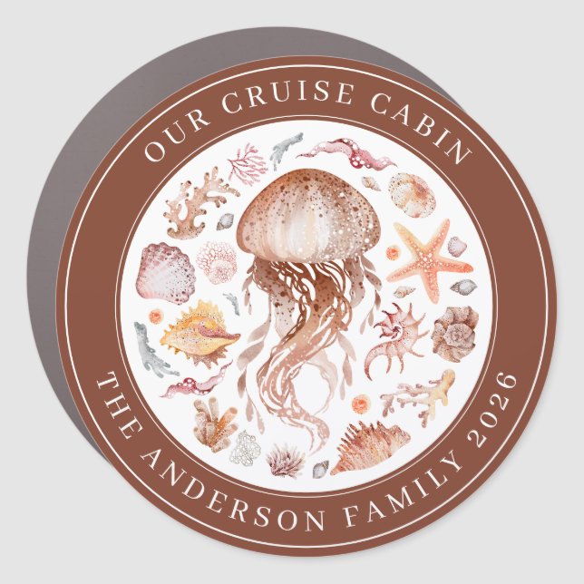Cruise Decor Door Personalized Magnet (Front)