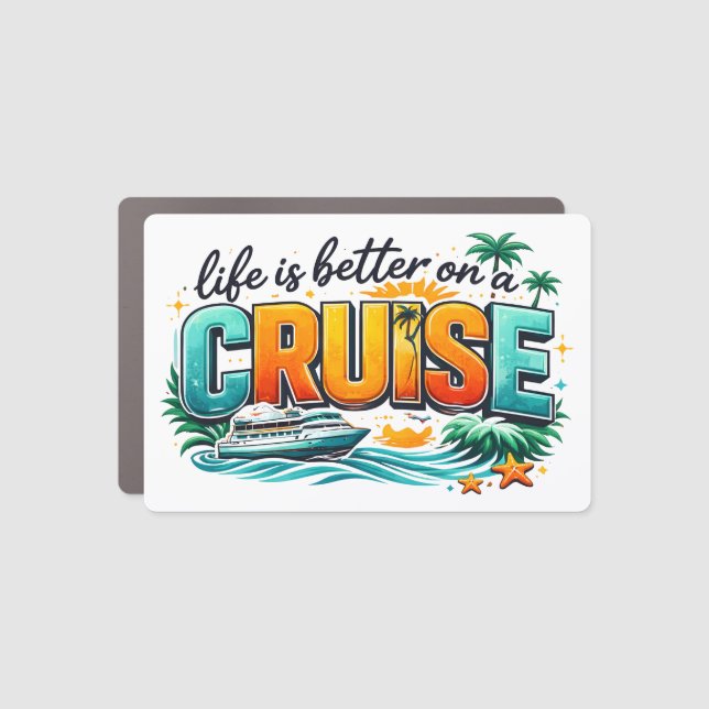 Cruise Decor Door Personalized Magnet (Front)