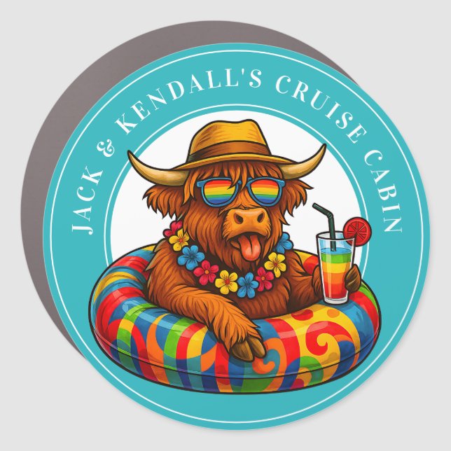 Cruise Decor Door Personalized Magnet (Front)